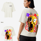 G West Womens Oversized Premium T Shirt Scary Face