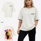 G West Womens Oversized Premium T Shirt Scary Face