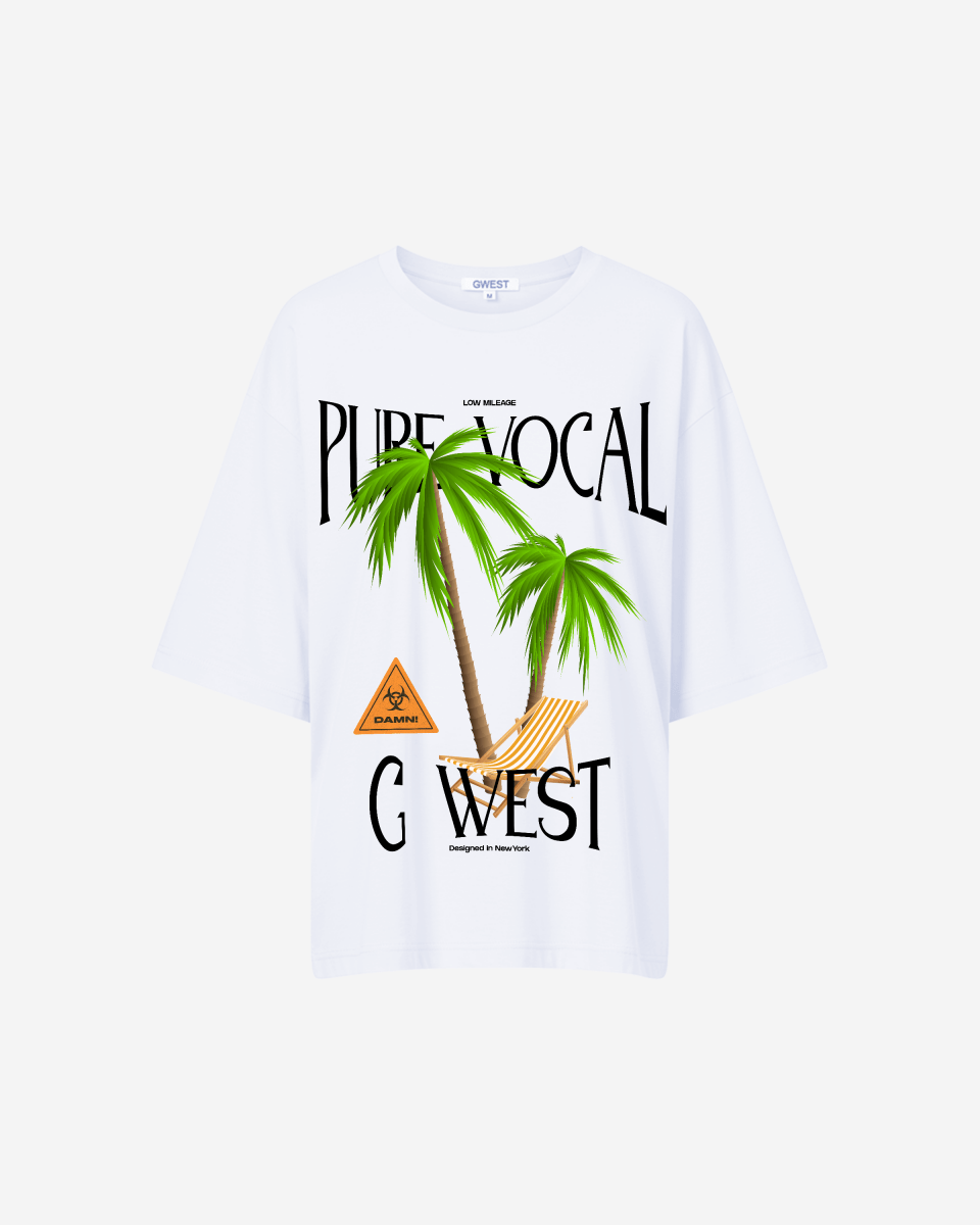 G West Womens Oversized Pure Vocal T Shirt