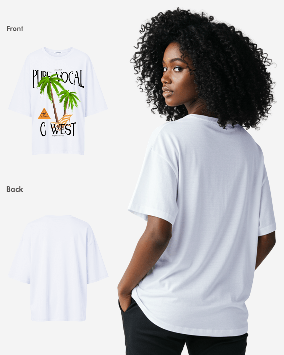 G West Womens Oversized Pure Vocal T Shirt