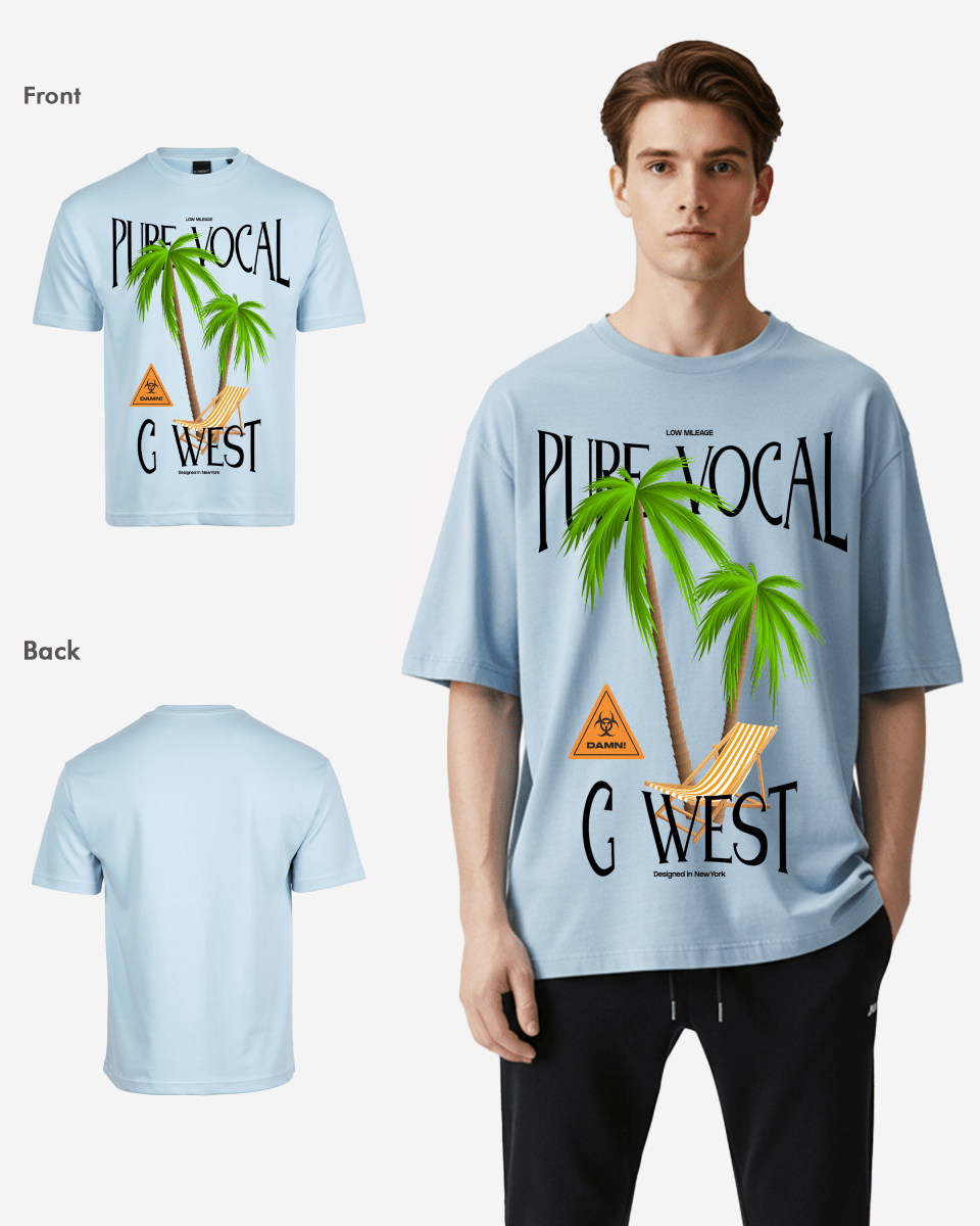 G West Oversized Pure Vocal T Shirt Mens