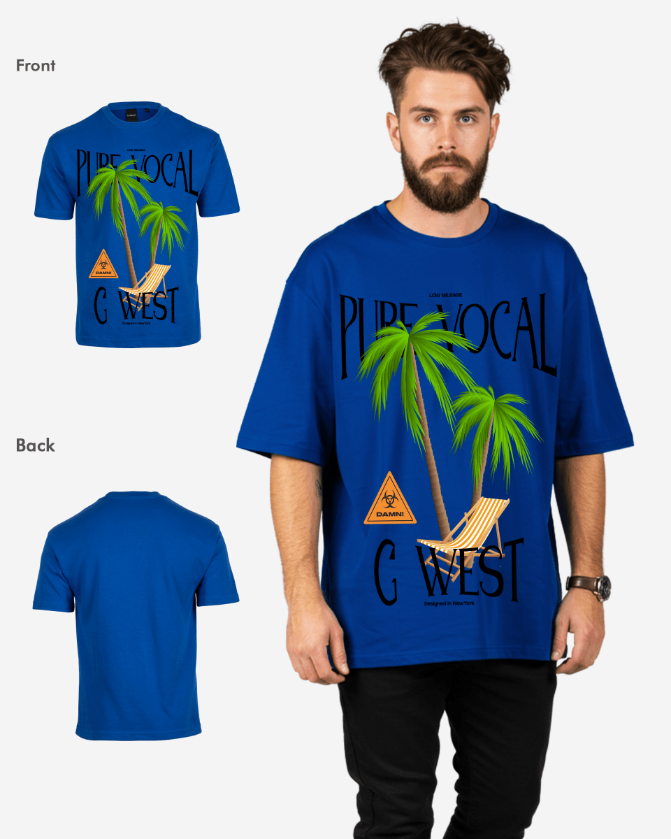 G West Oversized Pure Vocal T Shirt Mens