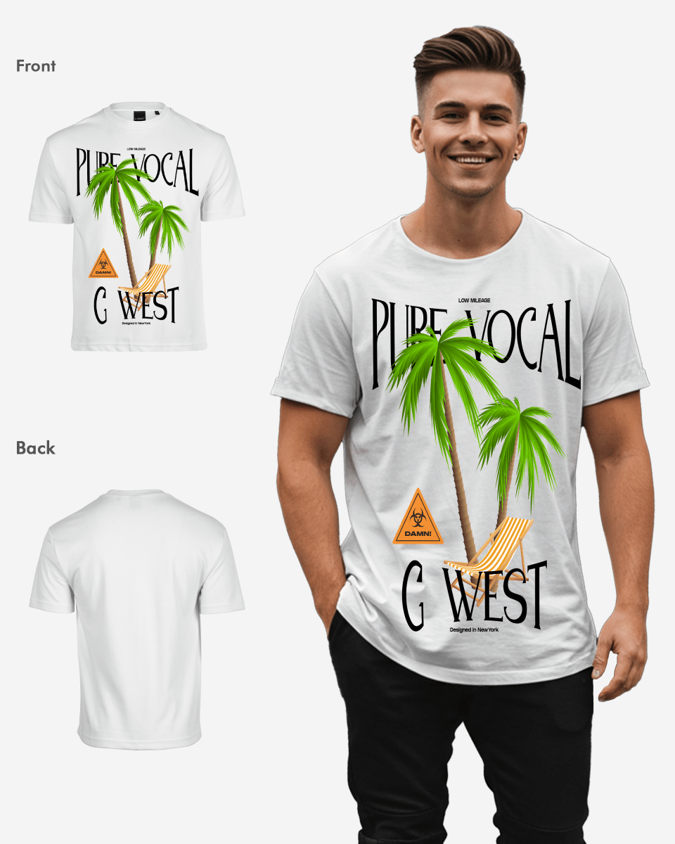 G West Oversized Pure Vocal T Shirt Mens