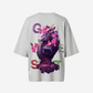 G West Womens Oversized Purple Dragon Tee
