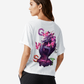 G West Womens Oversized Purple Dragon Tee