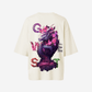 G West Womens Oversized Purple Dragon Tee
