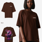 G West Womens Oversized Purple Dragon Tee