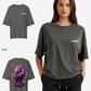 G West Womens Oversized Purple Dragon Tee