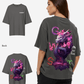G West Womens Oversized Purple Dragon Tee