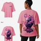 G West Womens Oversized Purple Dragon Tee