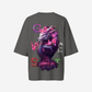 G West Womens Oversized Purple Dragon Tee