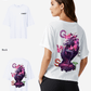 G West Womens Oversized Purple Dragon Tee