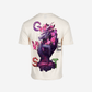G West Mens Oversized Purple Dragon Tee