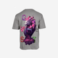 G West Mens Oversized Purple Dragon Tee