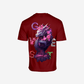 G West Mens Oversized Purple Dragon Tee