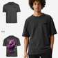 G West Mens Oversized Purple Dragon Tee