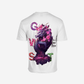 G West Mens Oversized Purple Dragon Tee