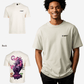 G West Mens Oversized Purple Dragon Tee