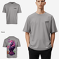 G West Mens Oversized Purple Dragon Tee