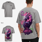 G West Mens Oversized Purple Dragon Tee