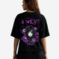 G West Womens Oversized Purple Eye Tee
