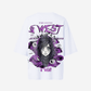 G West Womens Oversized Purple Eye Tee