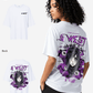 G West Womens Oversized Purple Eye Tee
