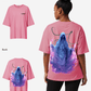 G West Womens Oversized Purple Reaper Tee
