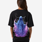 G West Womens Oversized Purple Reaper Tee