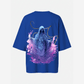 G West Womens Oversized Purple Reaper Tee