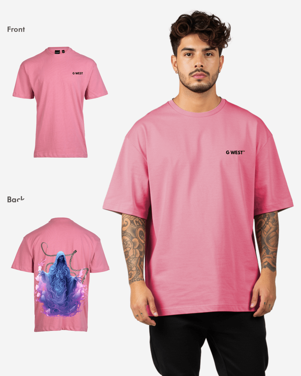 G West Mens Oversized Purple Reaper Tee