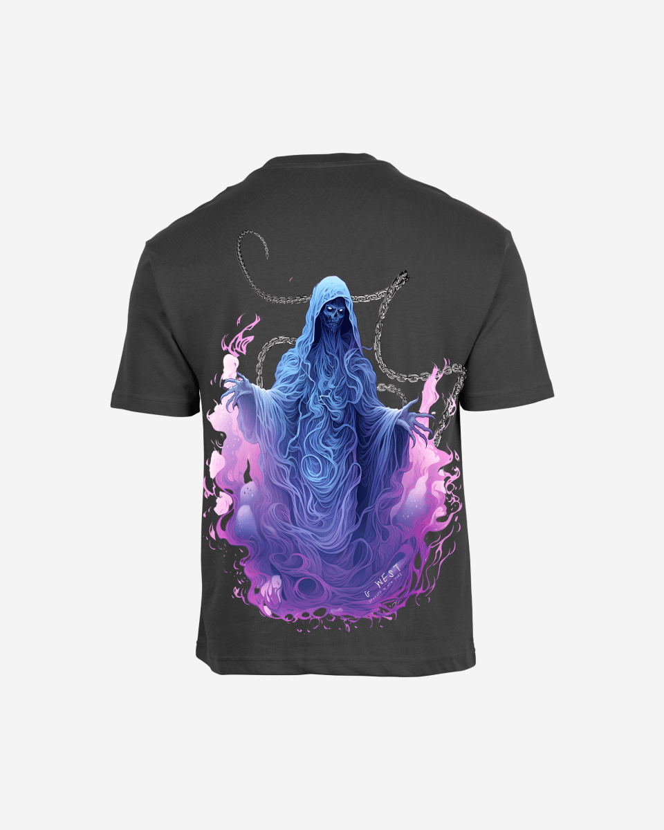G West Mens Oversized Purple Reaper Tee