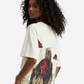 G West Womens Oversized Red Skull Tee