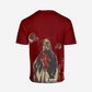 G West Mens Oversized Red Skull Tee
