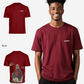 G West Mens Oversized Red Skull Tee