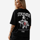 G West Womens Oversized Ripping Skeleton Tee