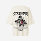 G West Womens Oversized Ripping Skeleton Tee