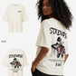 G West Womens Oversized Ripping Skeleton Tee