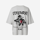 G West Womens Oversized Ripping Skeleton Tee
