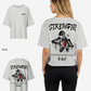 G West Womens Oversized Ripping Skeleton Tee