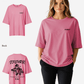 G West Womens Oversized Ripping Skeleton Tee