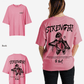 G West Womens Oversized Ripping Skeleton Tee