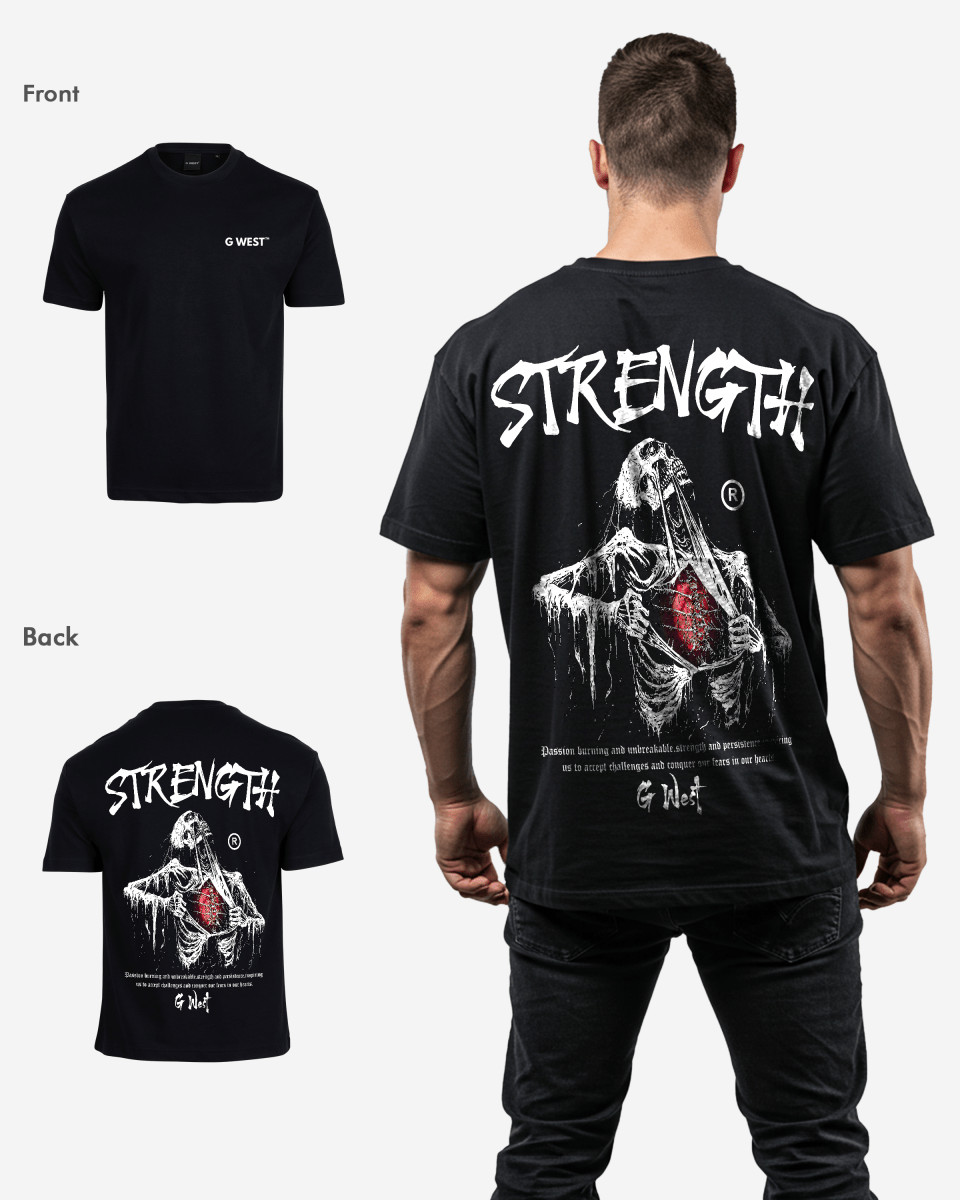G West Oversized Ripping Skeleton T-Shirt Mens