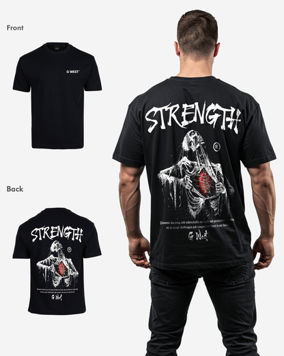 G West Oversized Ripping Skeleton T-Shirt Mens
