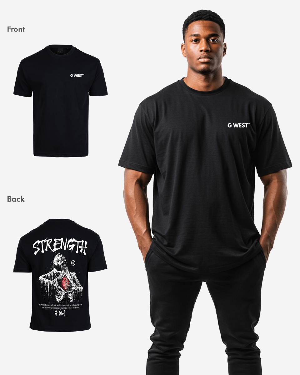 G West Oversized Ripping Skeleton T-Shirt Mens