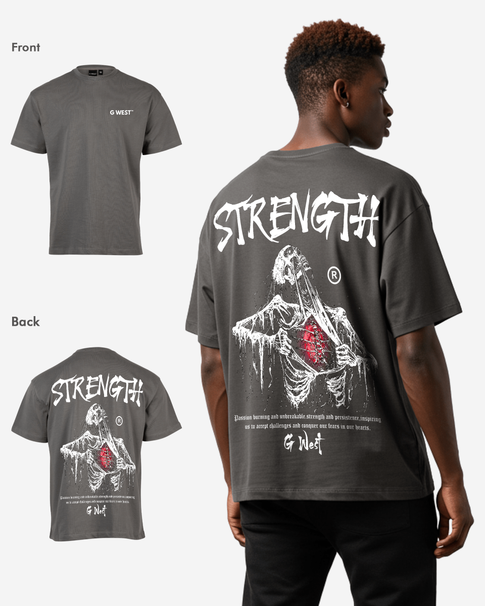 G West Oversized Ripping Skeleton T-Shirt Mens