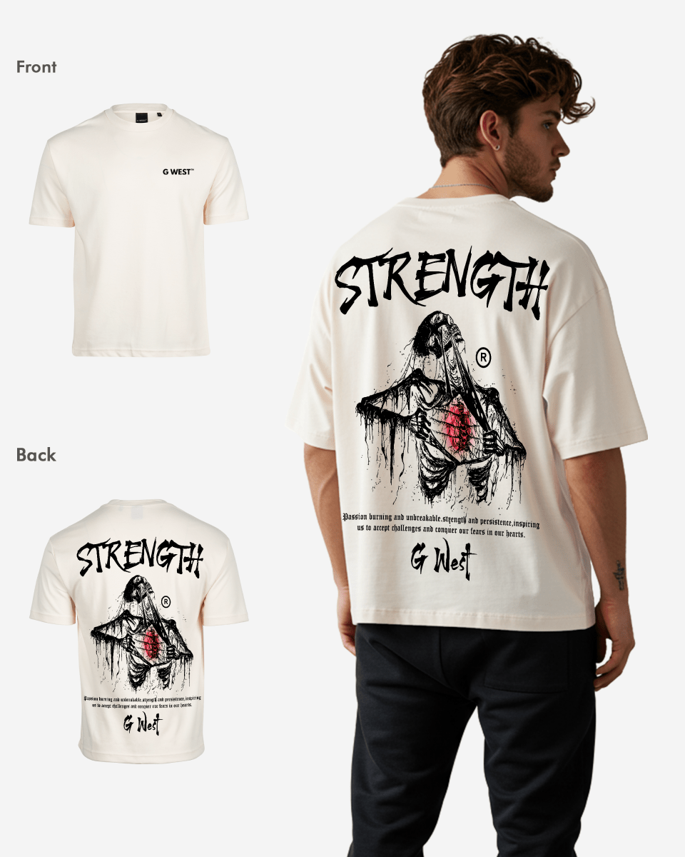 G West Oversized Ripping Skeleton T-Shirt Mens