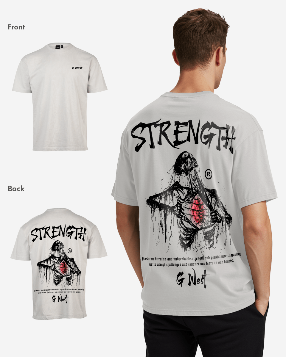 G West Oversized Ripping Skeleton T-Shirt Mens