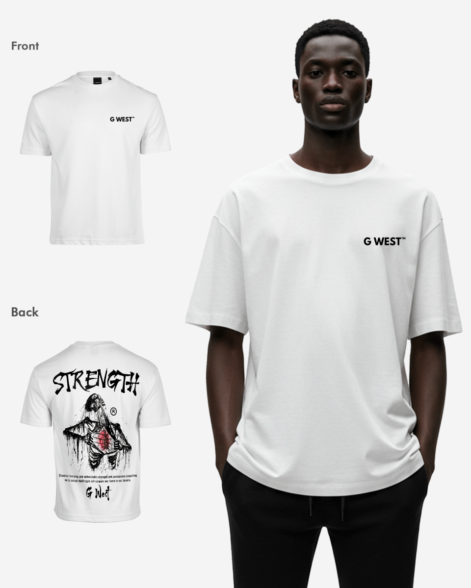 G West Oversized Ripping Skeleton T-Shirt Mens