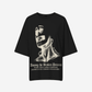 G West Womens Oversized Sinner Black Tee